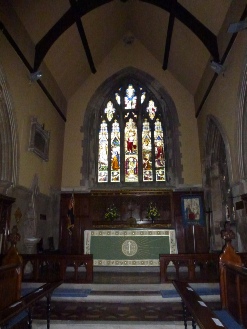 The altar in Yoxall Church. 