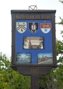 Rolleston village sign. 