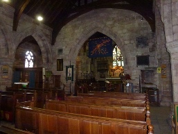 Inside St Mary's Church.