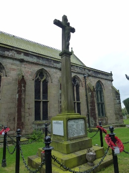 Church Leigh war memorial.